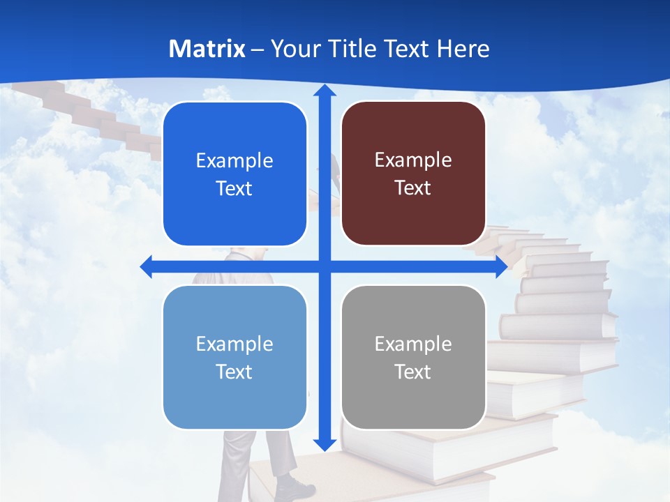 Knowledge Walk Sky PowerPoint Template