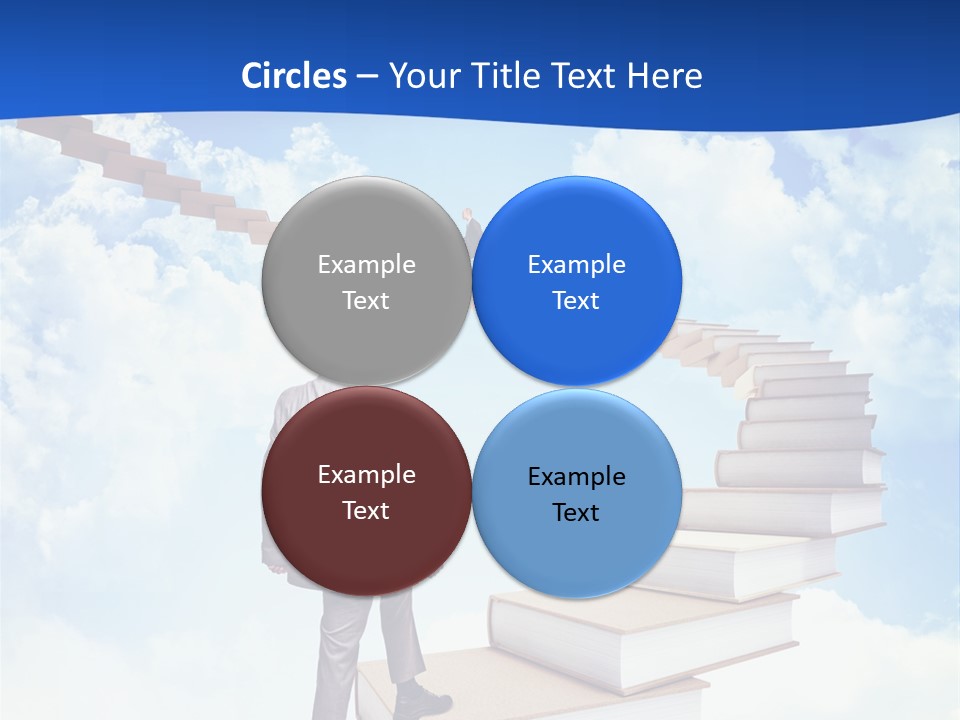 Knowledge Walk Sky PowerPoint Template