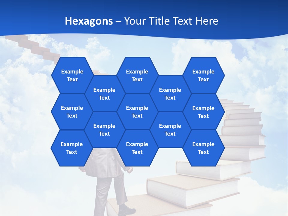 Knowledge Walk Sky PowerPoint Template