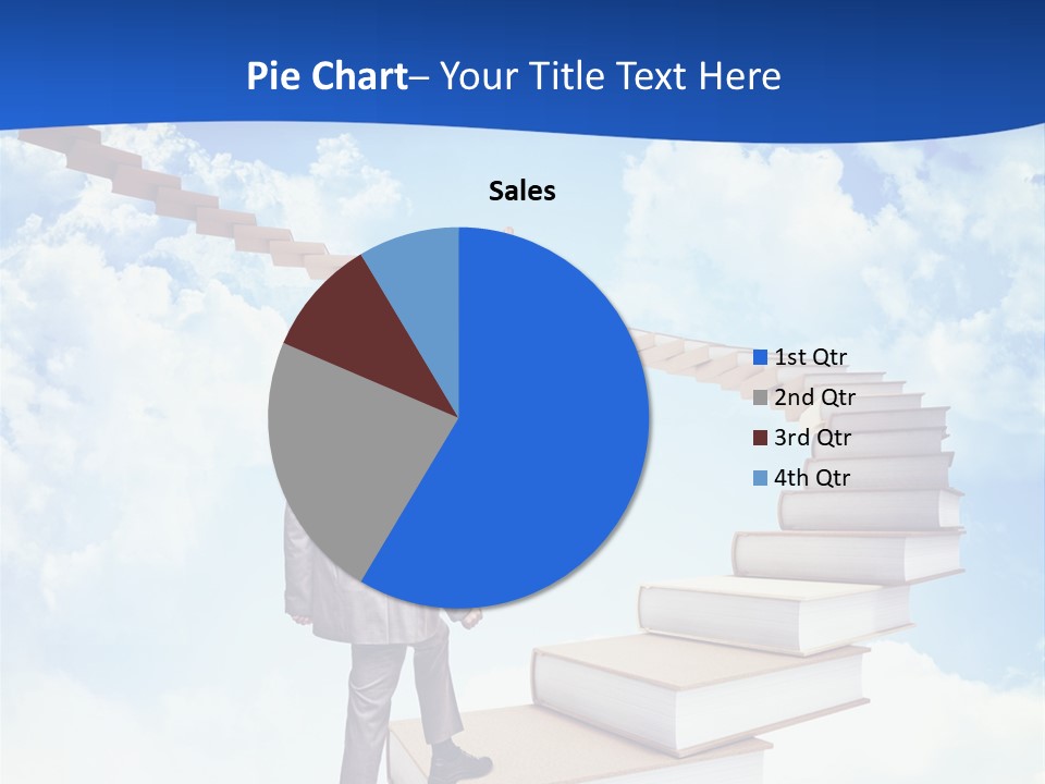 Knowledge Walk Sky PowerPoint Template