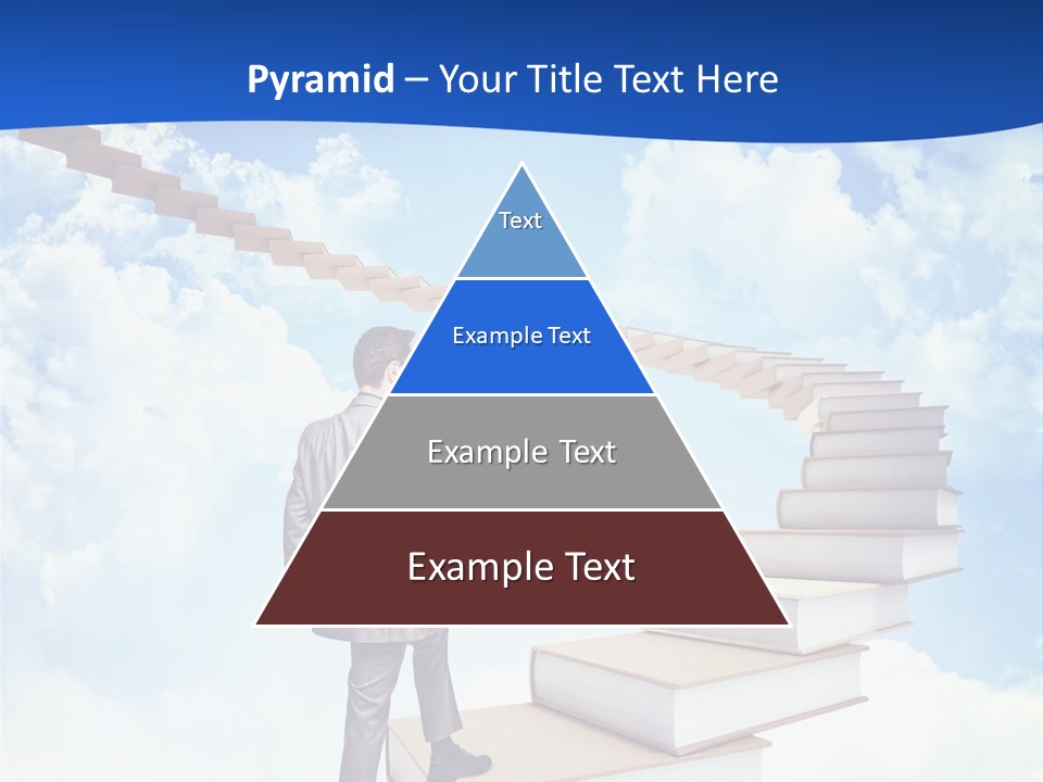 Knowledge Walk Sky PowerPoint Template
