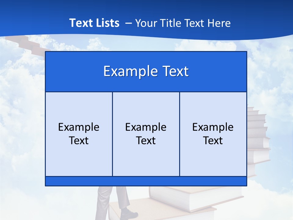 Knowledge Walk Sky PowerPoint Template