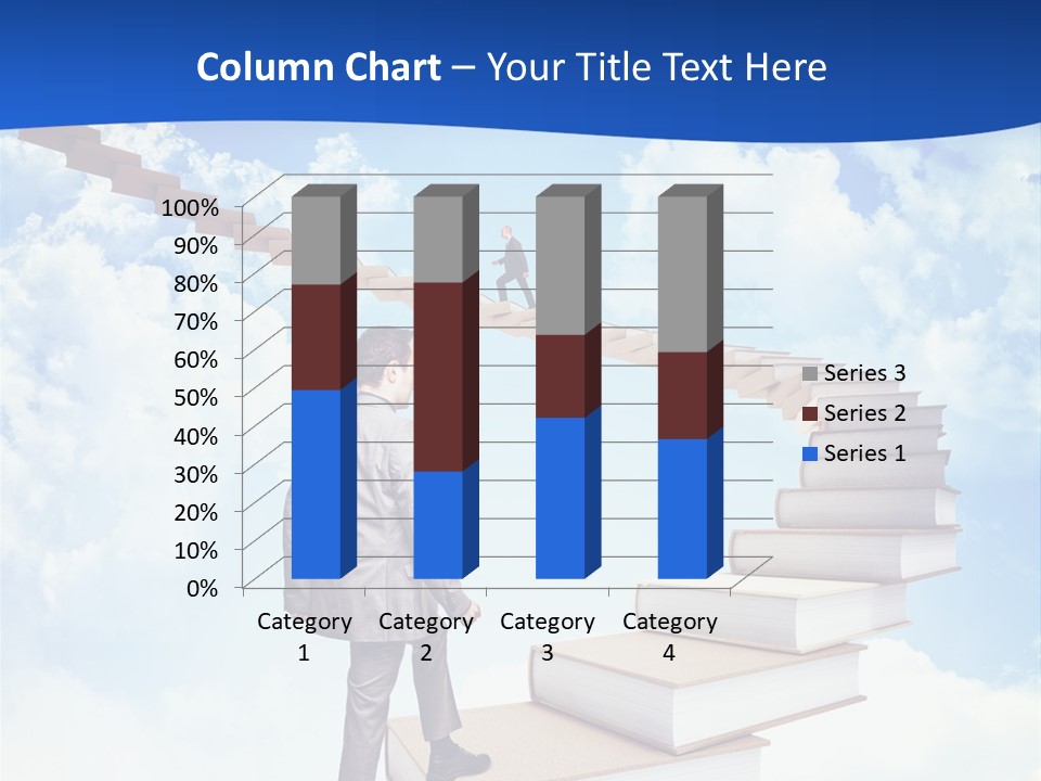 Knowledge Walk Sky PowerPoint Template