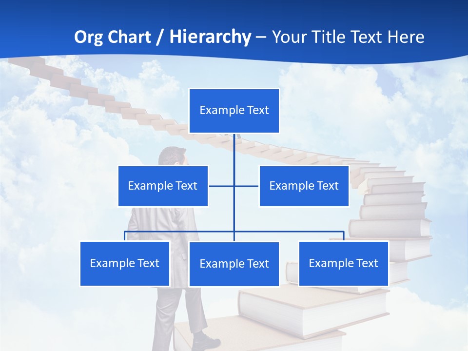 Knowledge Walk Sky PowerPoint Template