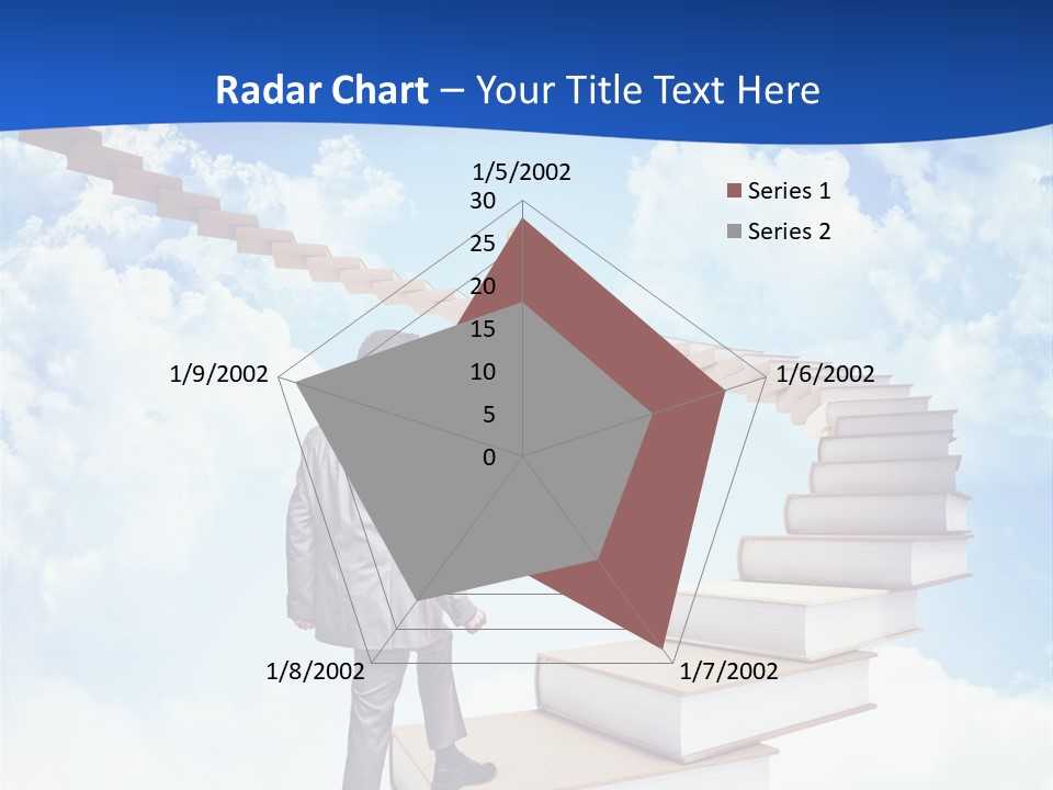 Knowledge Walk Sky PowerPoint Template