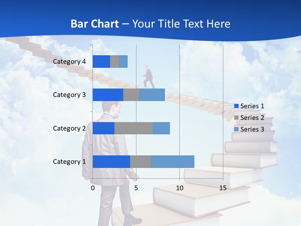 Knowledge Walk Sky PowerPoint Template