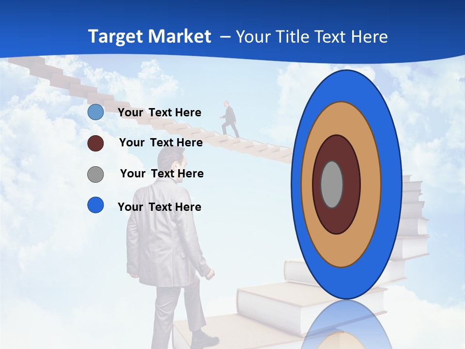 Knowledge Walk Sky PowerPoint Template