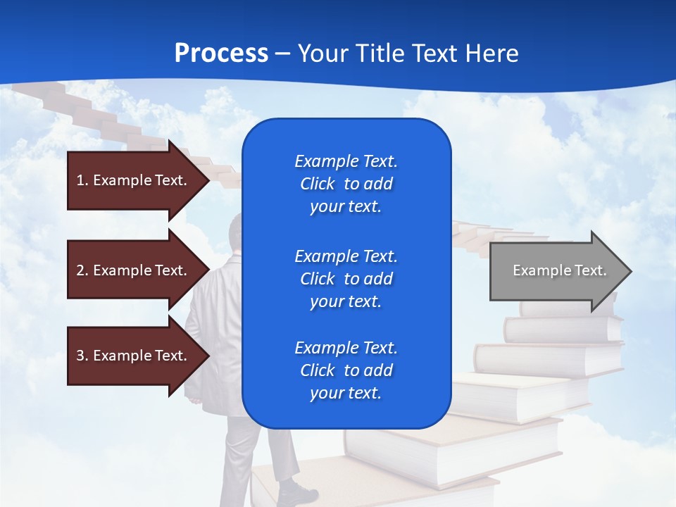 Knowledge Walk Sky PowerPoint Template