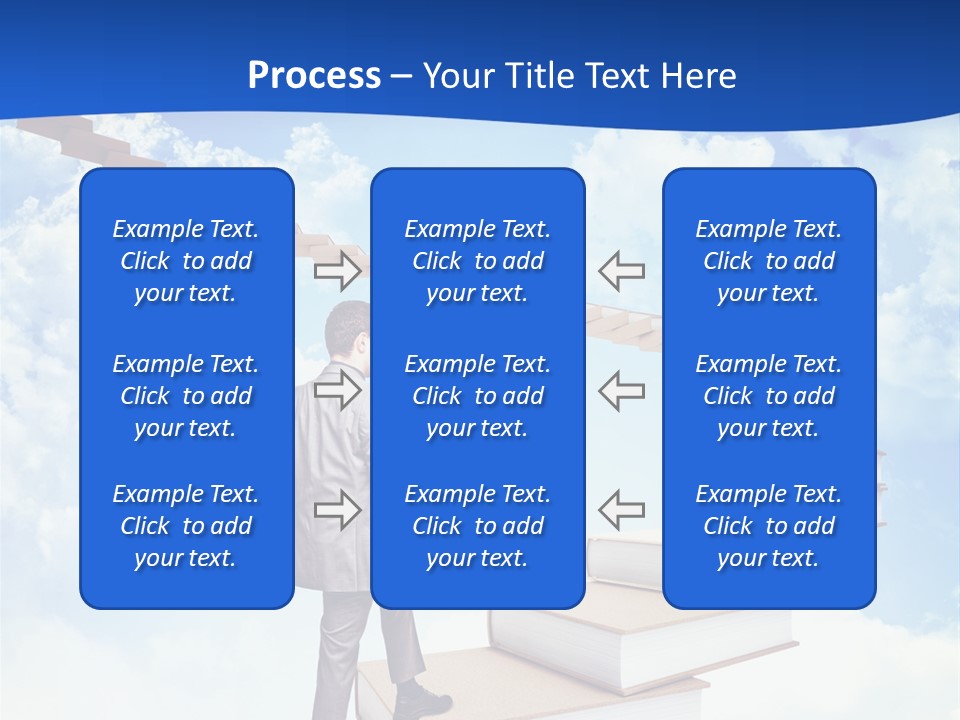 Knowledge Walk Sky PowerPoint Template