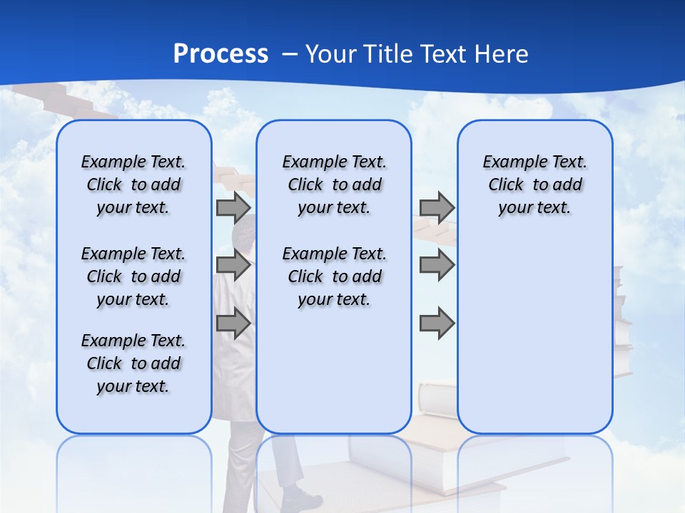 Knowledge Walk Sky PowerPoint Template