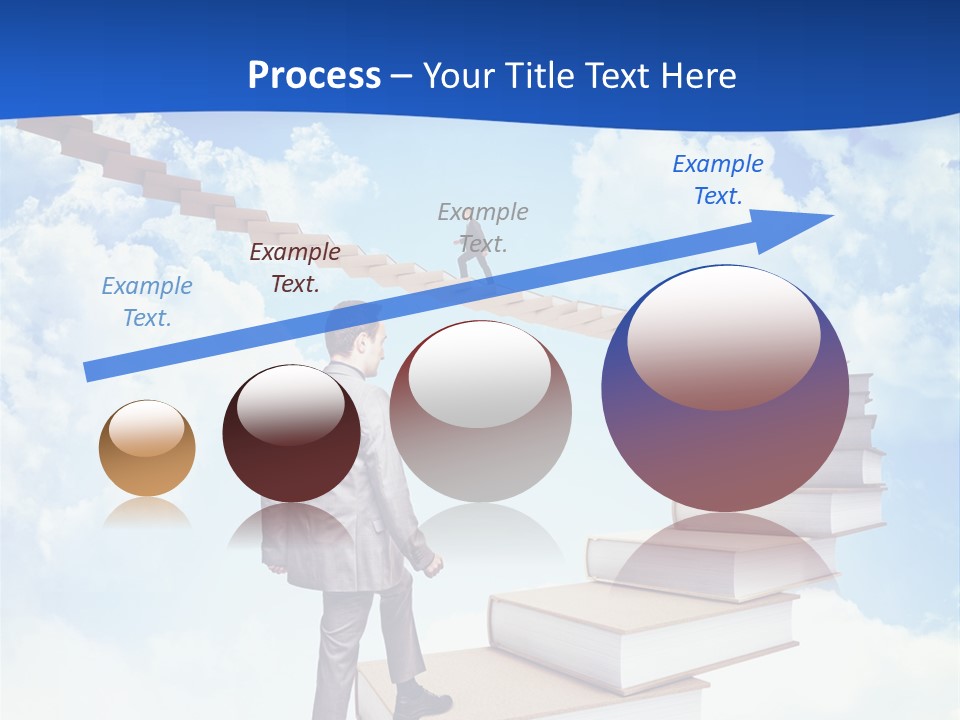 Knowledge Walk Sky PowerPoint Template