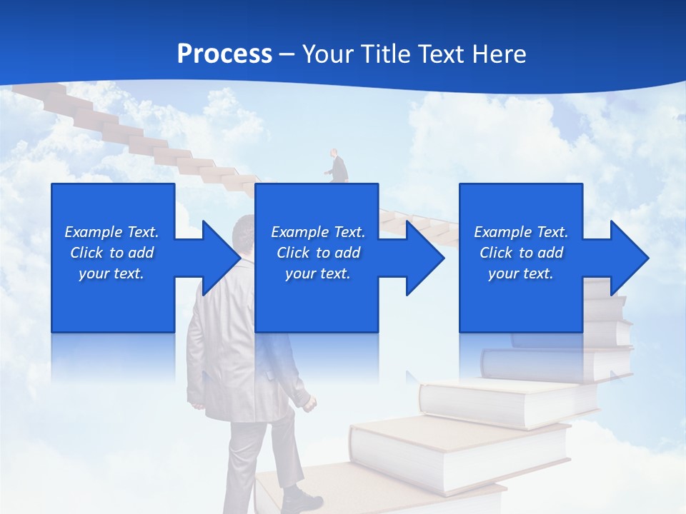 Knowledge Walk Sky PowerPoint Template