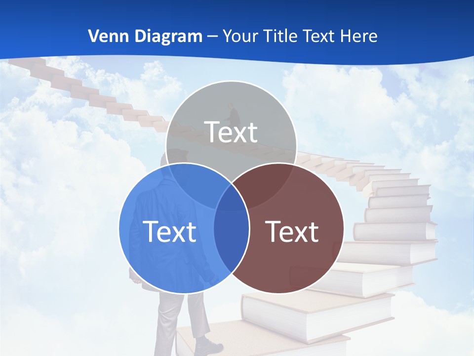 Knowledge Walk Sky PowerPoint Template