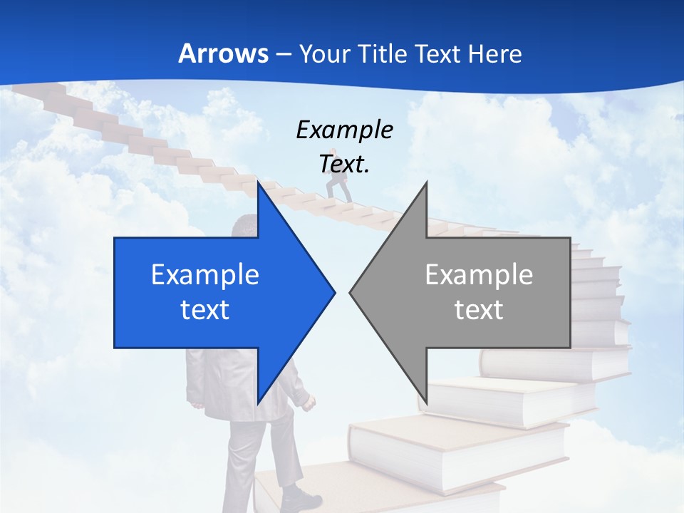 Knowledge Walk Sky PowerPoint Template