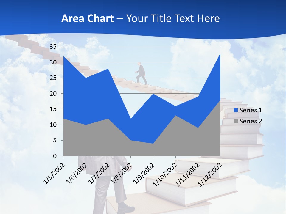 Knowledge Walk Sky PowerPoint Template
