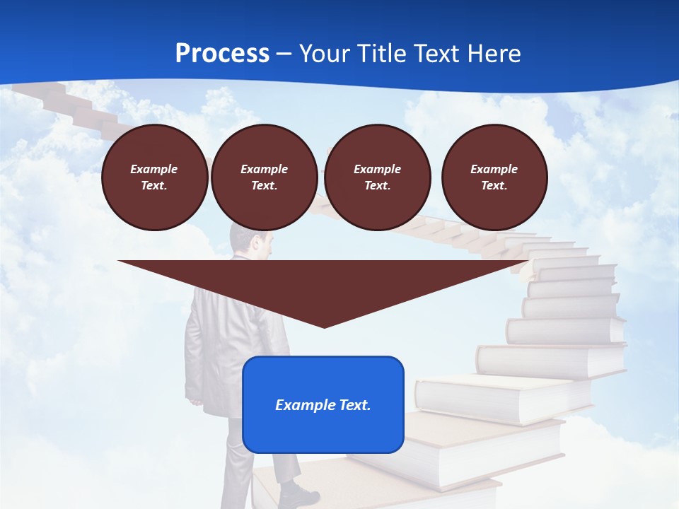 Knowledge Walk Sky PowerPoint Template