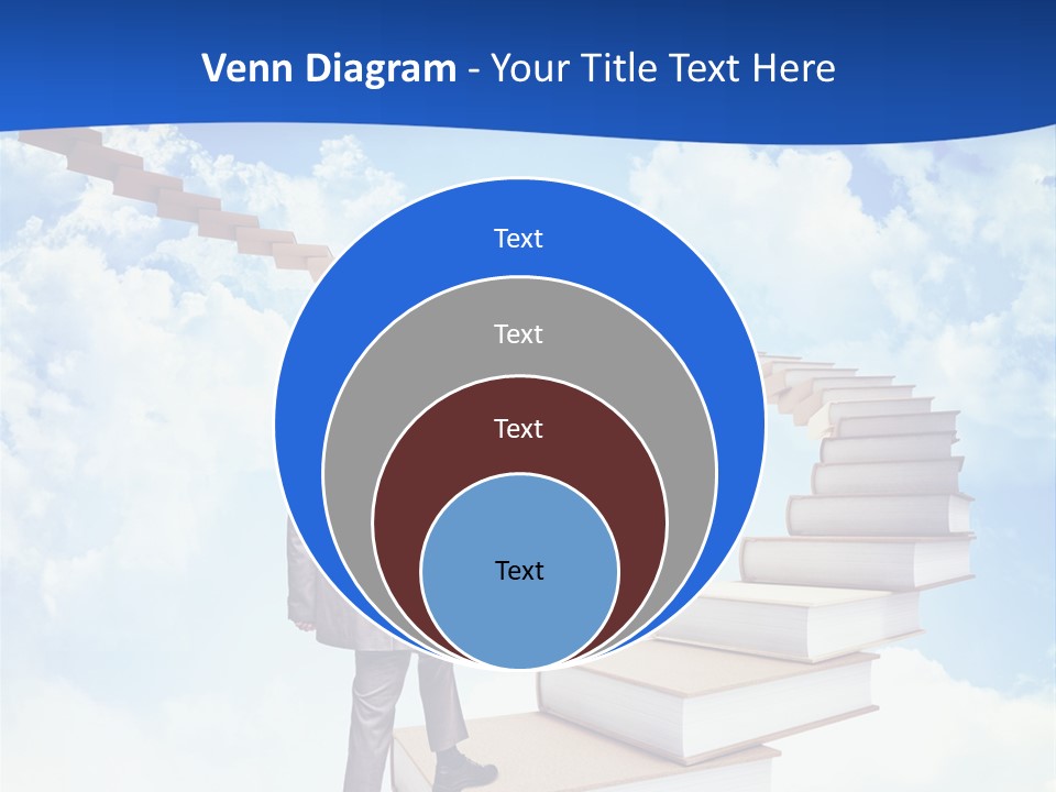 Knowledge Walk Sky PowerPoint Template