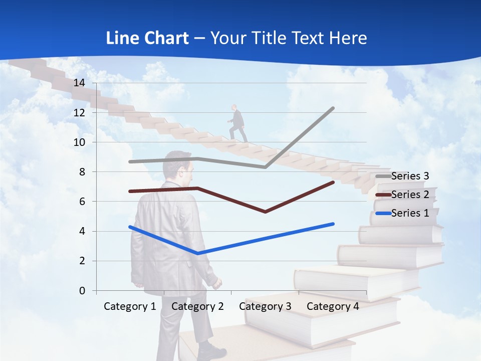 Knowledge Walk Sky PowerPoint Template