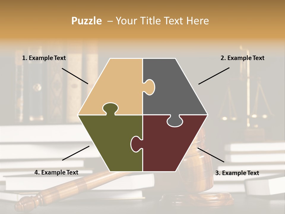 Symbol Judge Litigation PowerPoint Template
