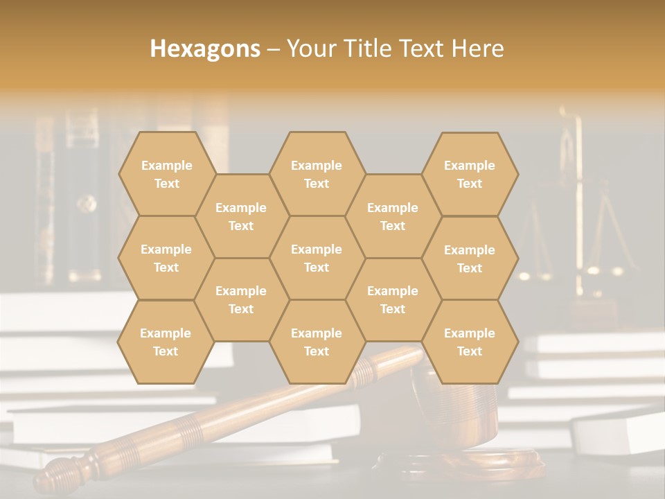 Symbol Judge Litigation PowerPoint Template