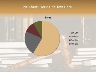 Symbol Judge Litigation PowerPoint Template