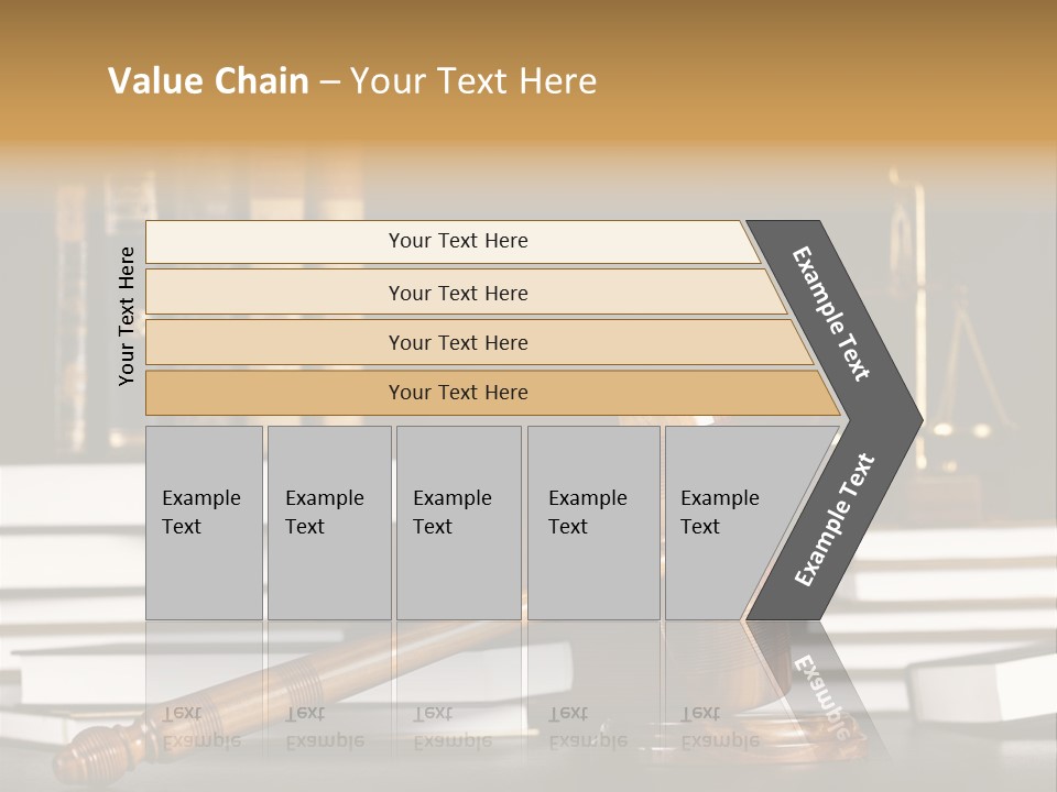 Symbol Judge Litigation PowerPoint Template