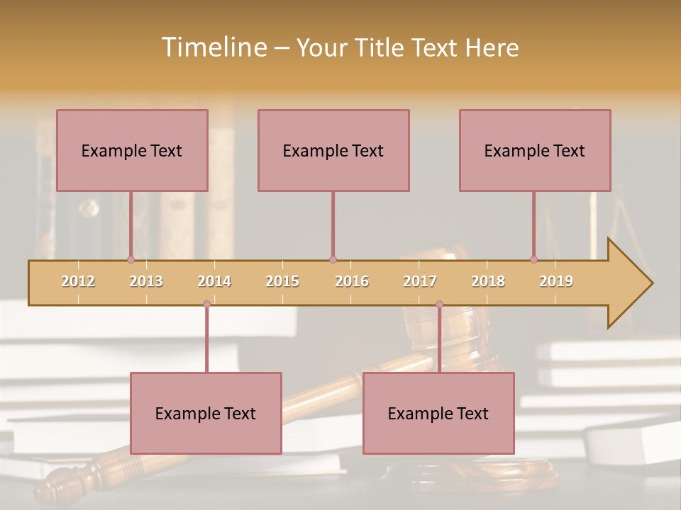 Symbol Judge Litigation PowerPoint Template