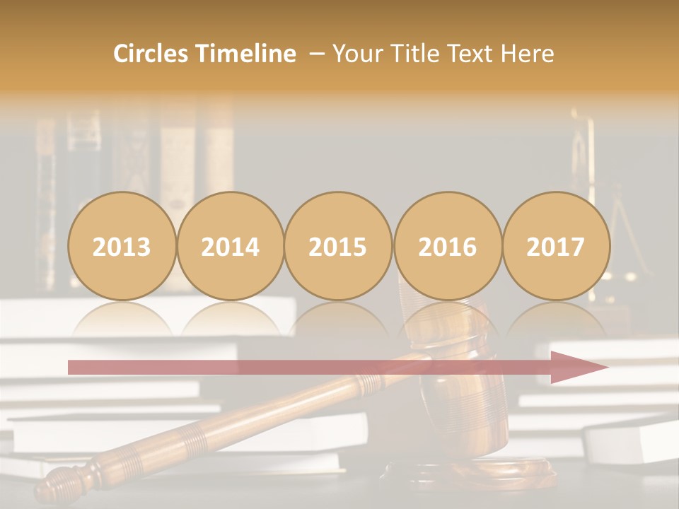 Symbol Judge Litigation PowerPoint Template
