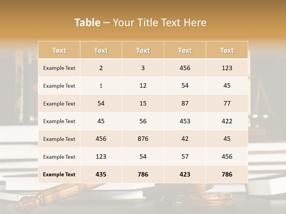 Symbol Judge Litigation PowerPoint Template