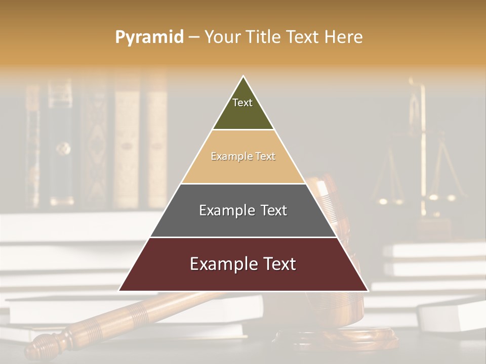 Symbol Judge Litigation PowerPoint Template