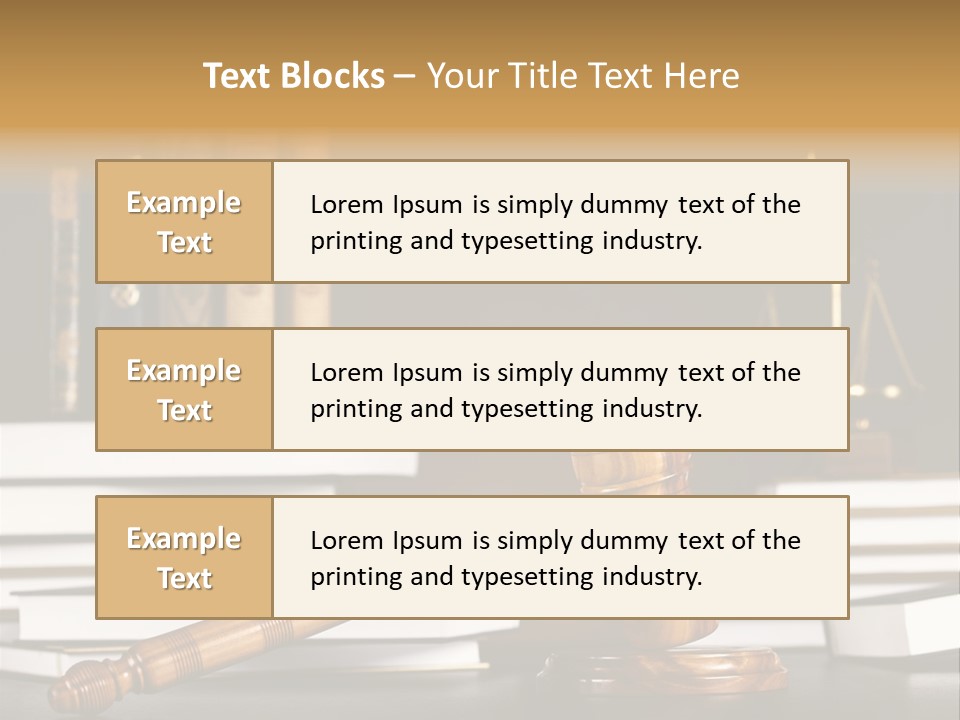 Symbol Judge Litigation PowerPoint Template
