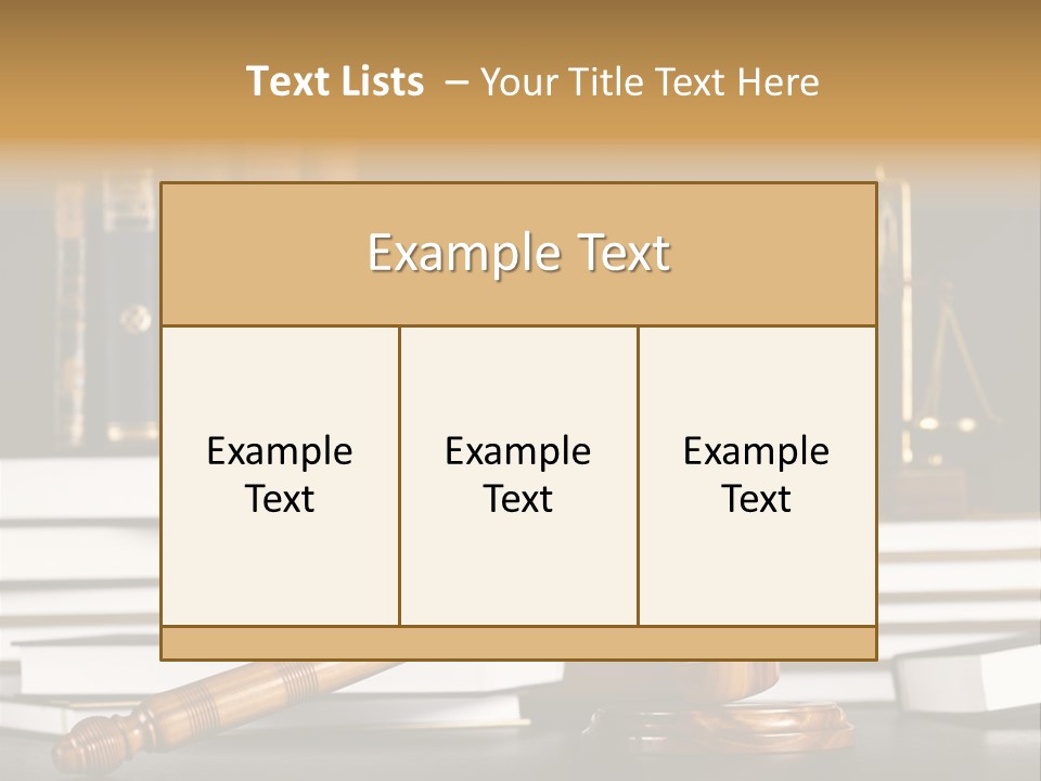 Symbol Judge Litigation PowerPoint Template