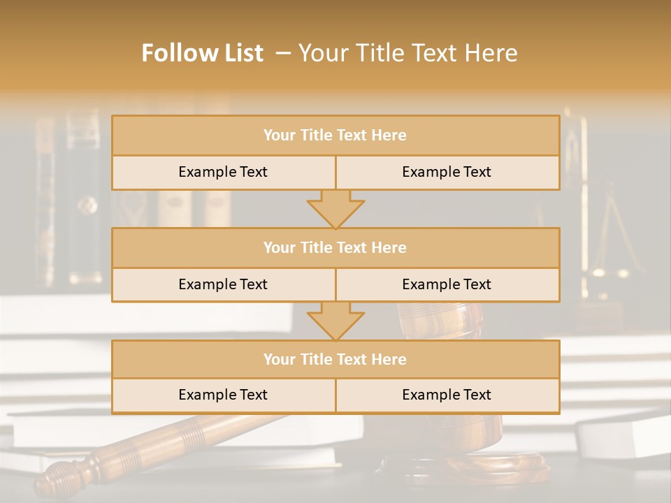Symbol Judge Litigation PowerPoint Template