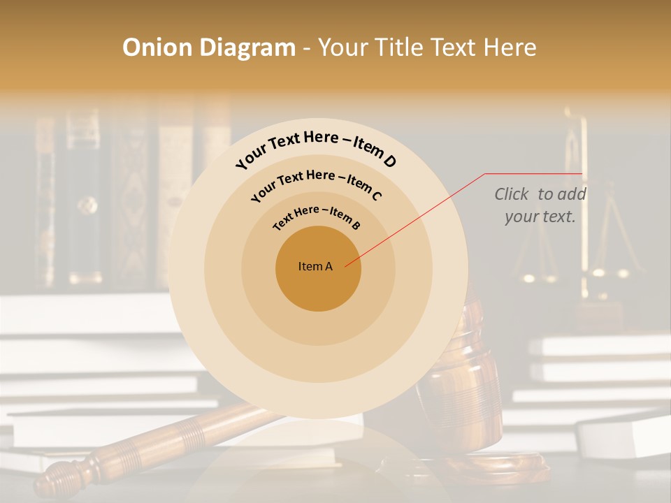 Symbol Judge Litigation PowerPoint Template