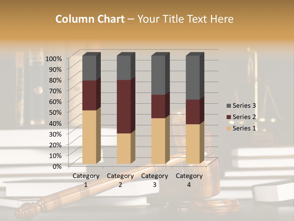 Symbol Judge Litigation PowerPoint Template