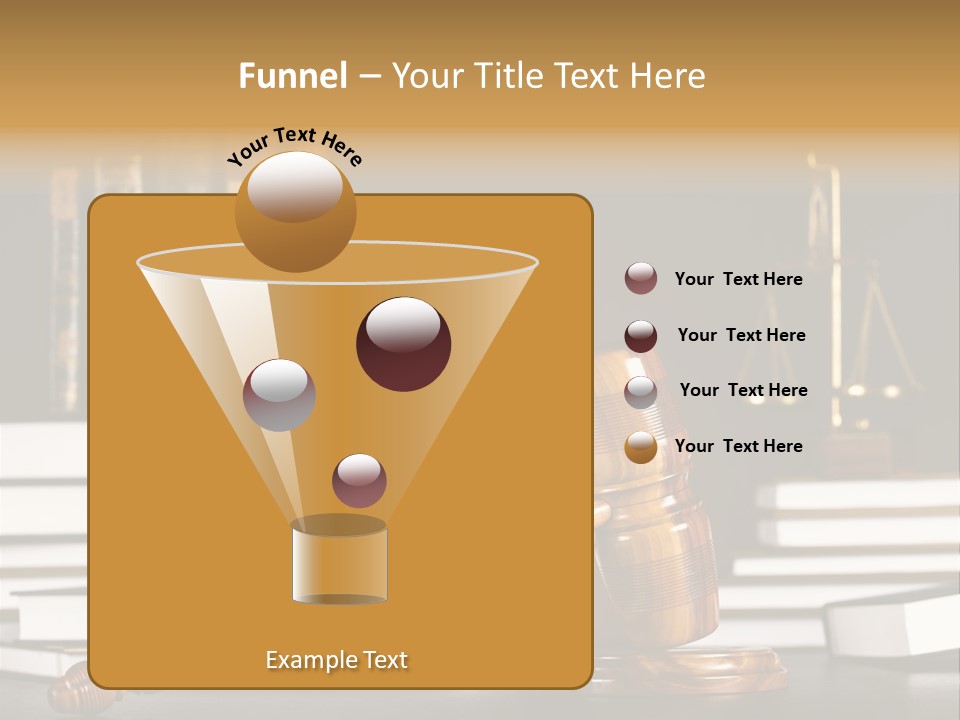 Symbol Judge Litigation PowerPoint Template