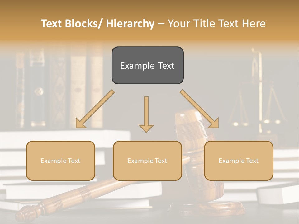 Symbol Judge Litigation PowerPoint Template