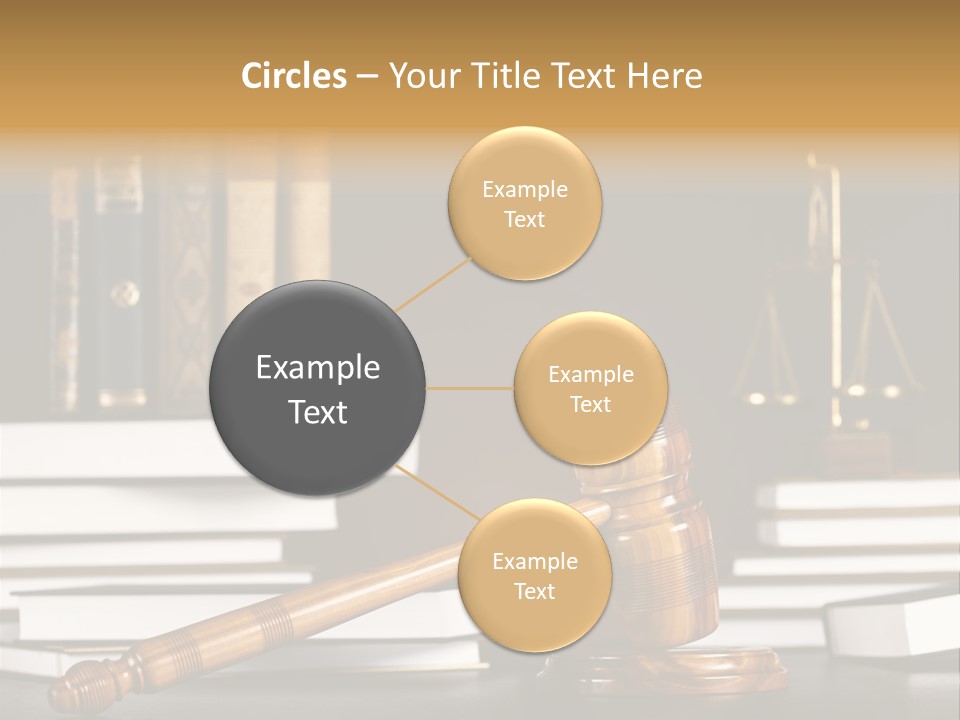 Symbol Judge Litigation PowerPoint Template