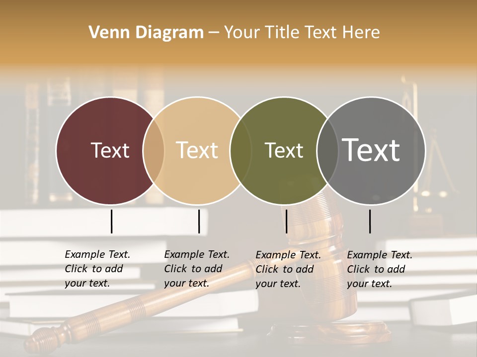 Symbol Judge Litigation PowerPoint Template