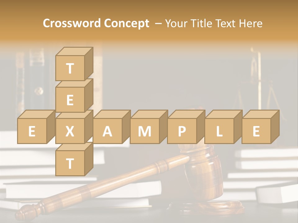 Symbol Judge Litigation PowerPoint Template
