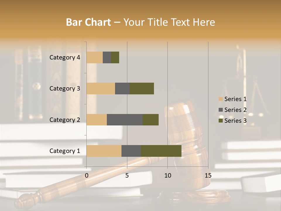 Symbol Judge Litigation PowerPoint Template