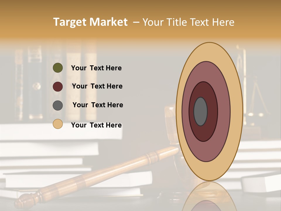 Symbol Judge Litigation PowerPoint Template