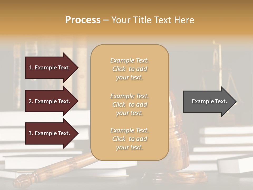 Symbol Judge Litigation PowerPoint Template