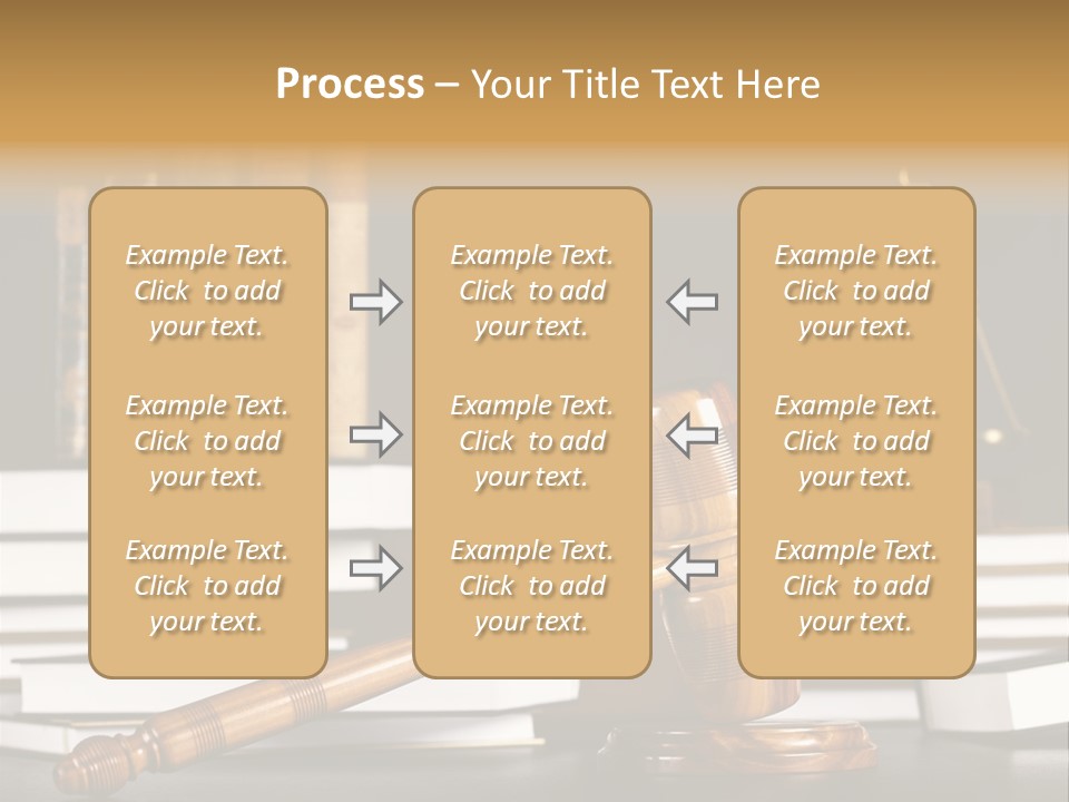 Symbol Judge Litigation PowerPoint Template