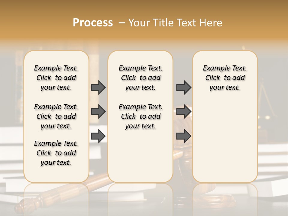 Symbol Judge Litigation PowerPoint Template