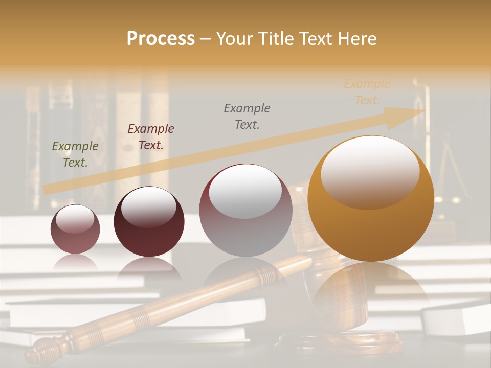 Symbol Judge Litigation PowerPoint Template