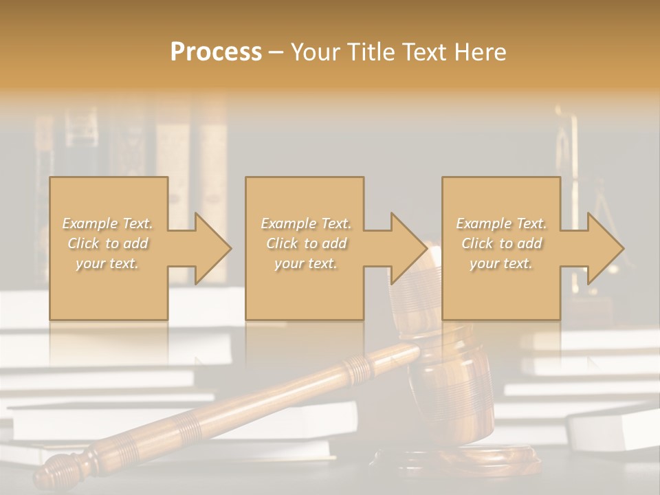 Symbol Judge Litigation PowerPoint Template