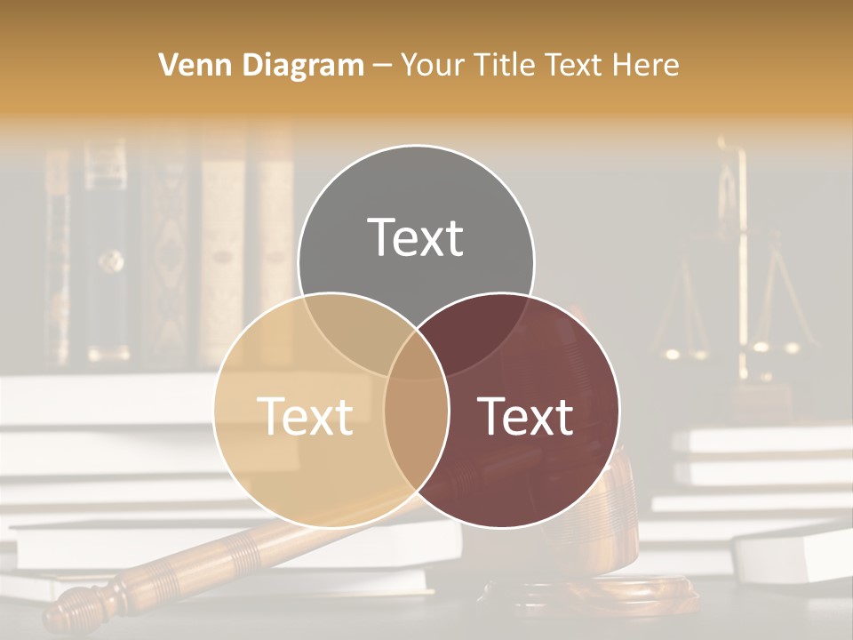 Symbol Judge Litigation PowerPoint Template