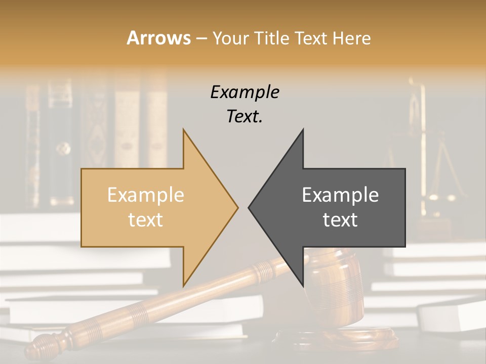 Symbol Judge Litigation PowerPoint Template