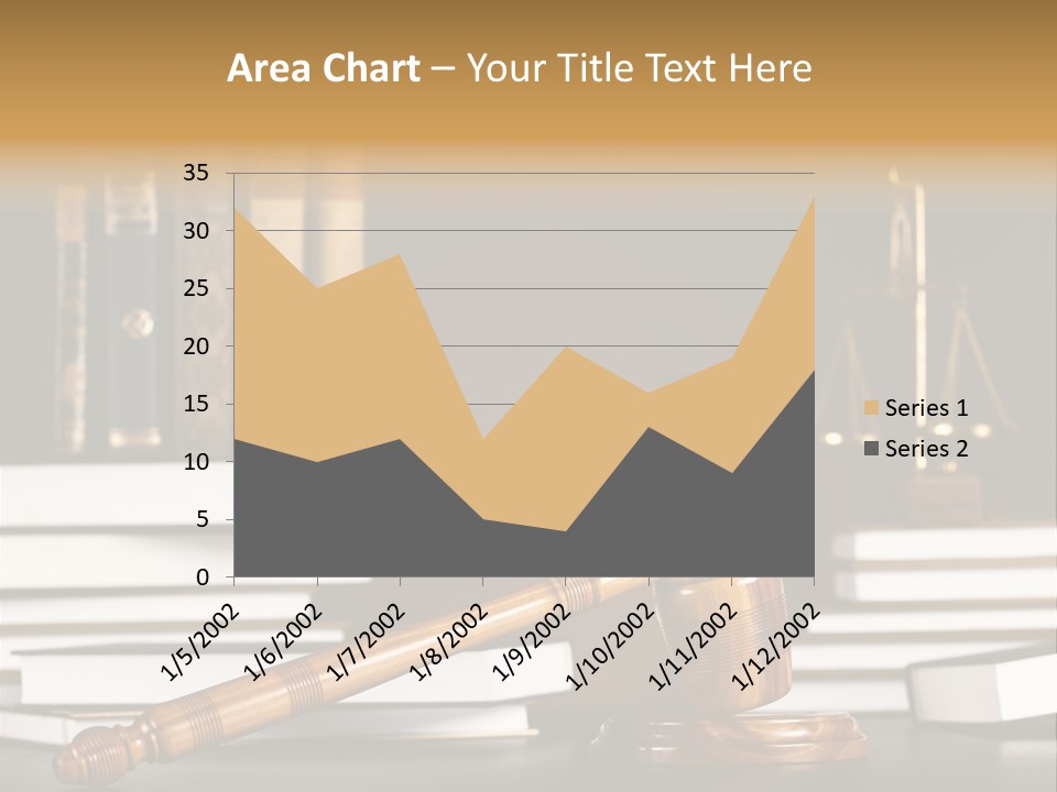 Symbol Judge Litigation PowerPoint Template
